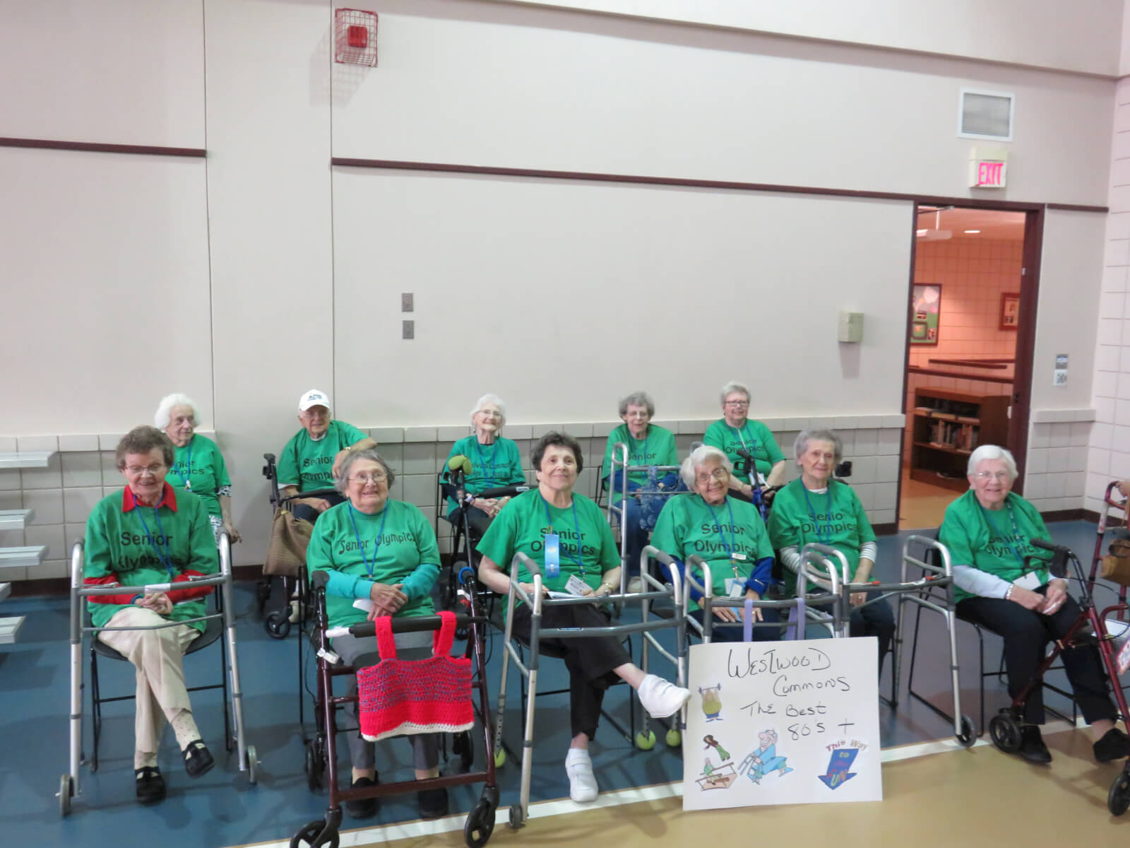 DePaul's Westwood Commons Assisted Living Senior Olympics Team Group Photo