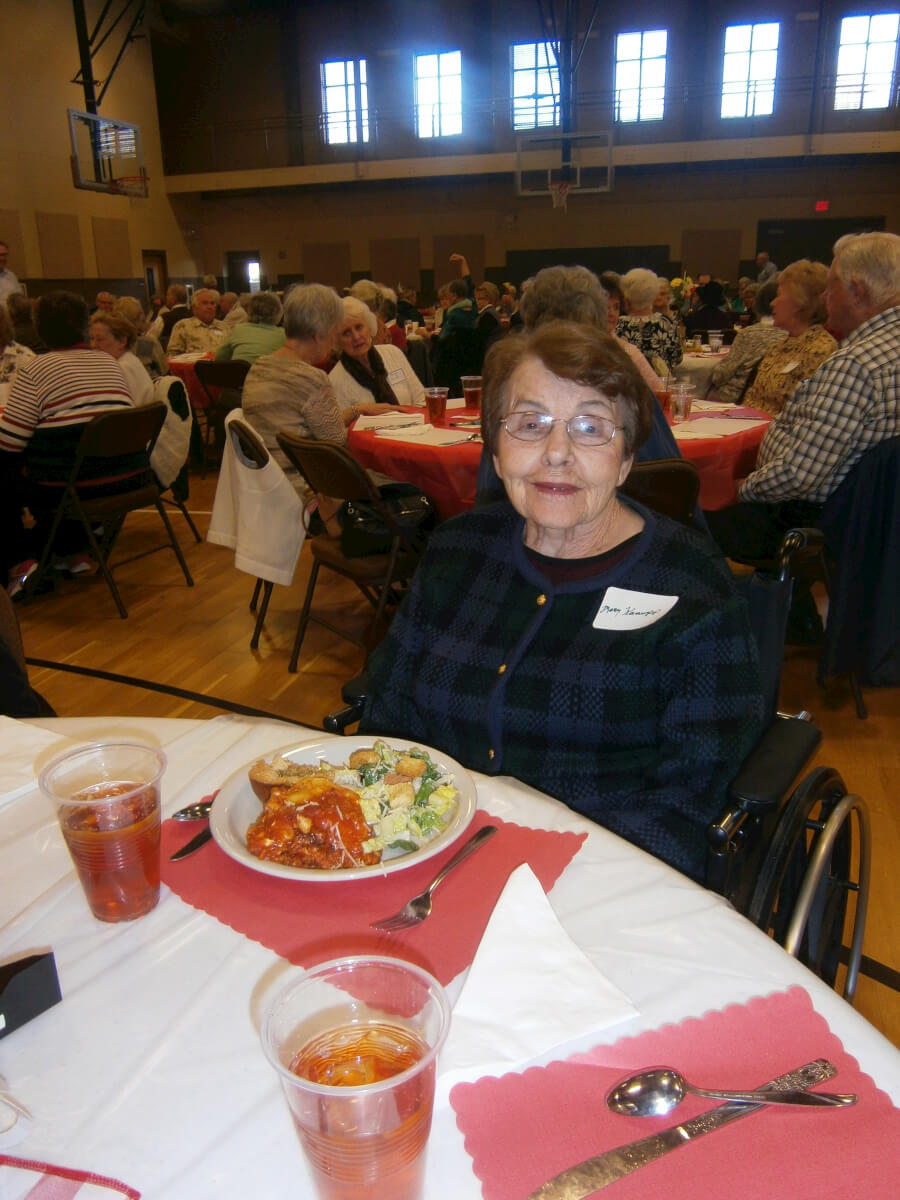 Wexford House resident Mary Kannupp at the February 18 Winter Luncheon