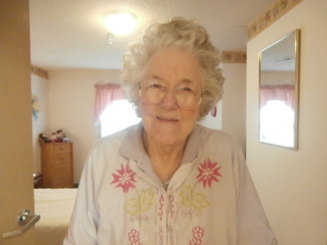 Ruth Smith, a resident of Twelve Oaks, a DePaul Senior Living Community