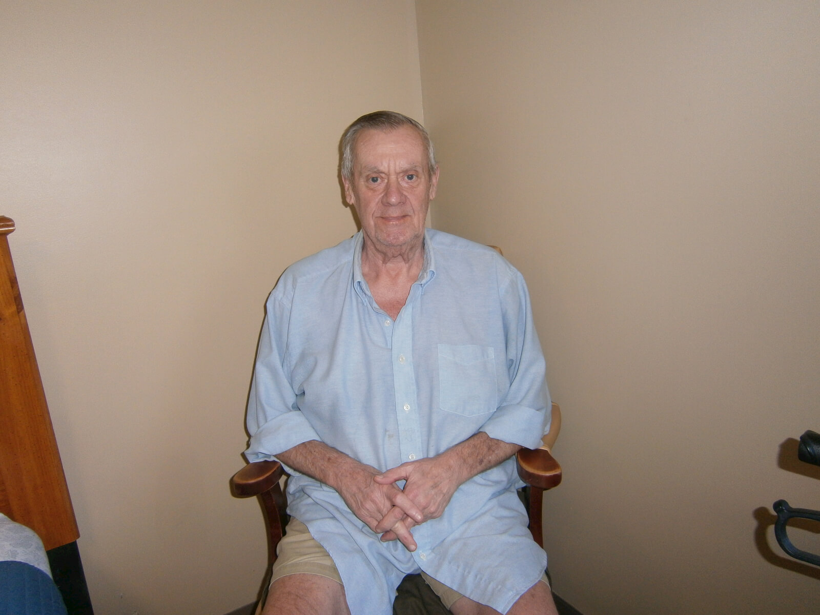 Frank Courson, a resident of Wexford House, a DePaul Senior Living Community