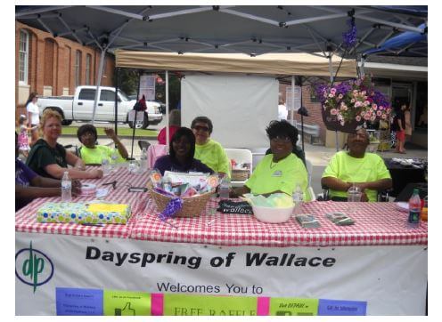 Dayspring of Wallace employees in their craft booth