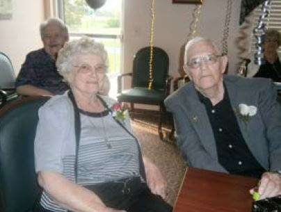 Horizons residents Ruth and Brad Stanton posing together present time