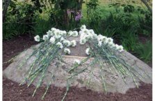 Remember Garden Memorial with Flowers