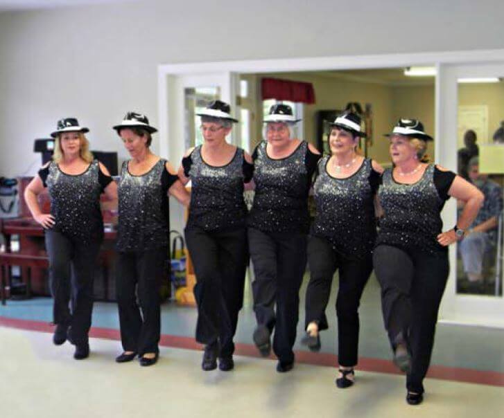 Sassy Steppers performing at Woodridge Assisted Living