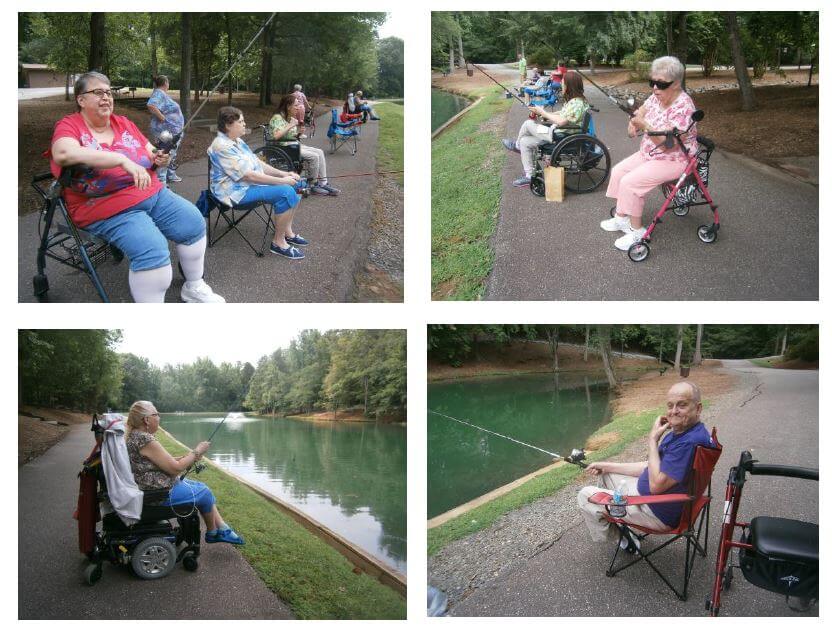 Southfork residents waiting patiently to catch a fish