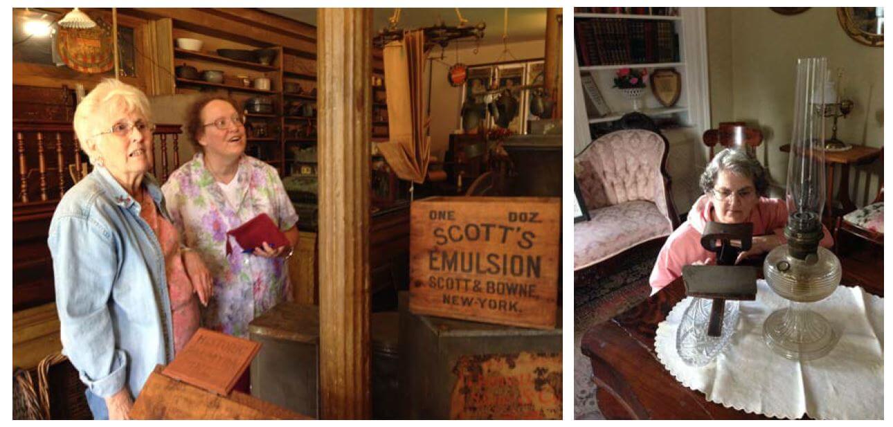 Woodcrest Commons residents Joanne Hackett, Kathy Hart and Roseanne Bourne explore Historic Palmyra