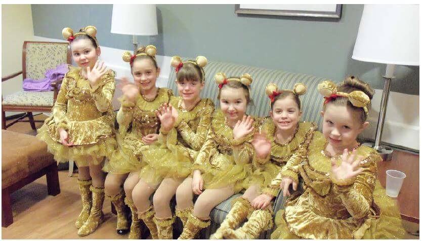 Spotlight Dancers Cadance Hoffman, Antanella Masi, Vivian Miller, Hannah Phillips, Elle Tanner and Cianna Tonai.