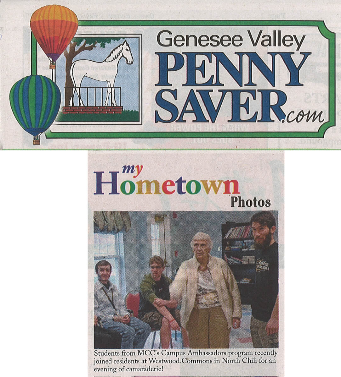 Westwood Commons and MCC Ambassadors Photos in the Genesee Valley Penny Saver June 12, 2015
