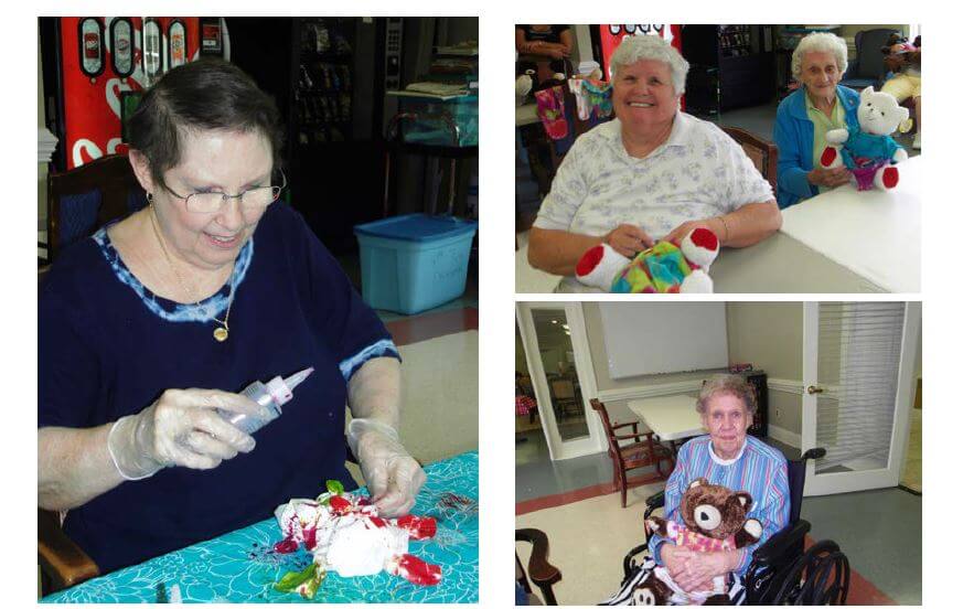Woodridge residents enjoyed tea along with some stuffed pals for National Teddy Bear Picnic Day