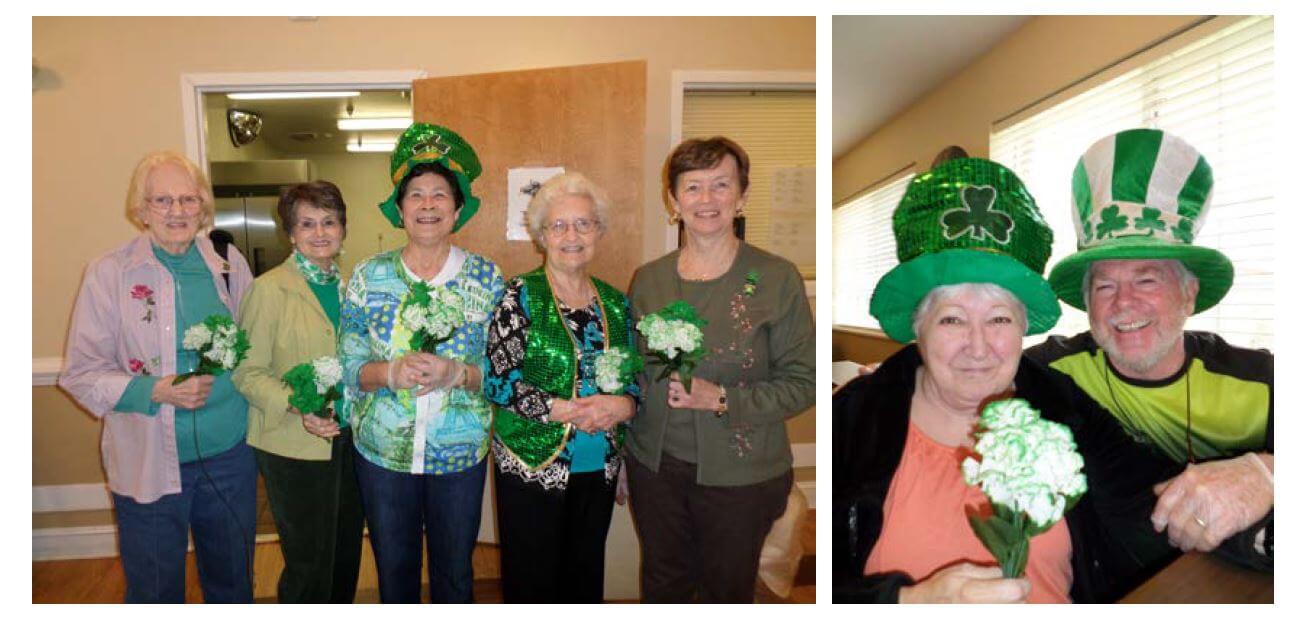 Women on a Mission Shirley Beasley, Phylis Harris, Myrna Swiney, Dot Edmonds, Sharon Reece, Arlene Owens (not pictured). Also pictured are Wanda Smith and Hickory Village Maintenance Director JP Wrigley.