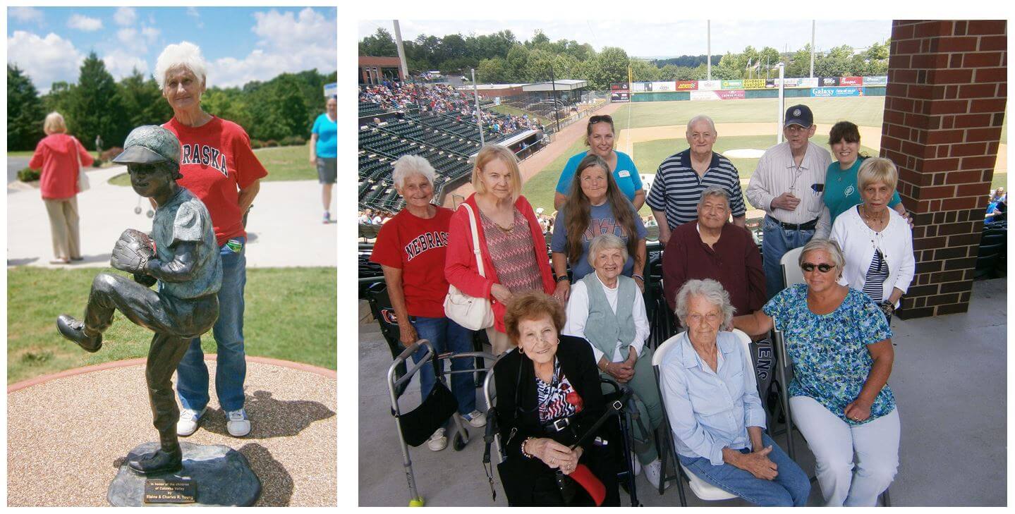 Wexford House residents enjoy a Hickory Crawdad game